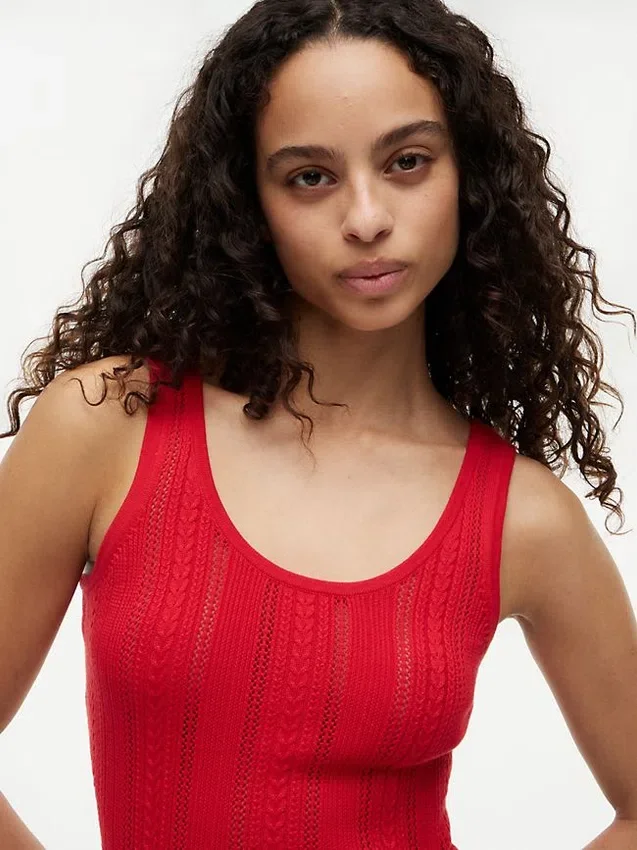 Mixed-Knit Tank Top Mixed-Knit Tank Top