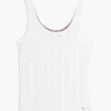 Mixed-Knit Tank Top