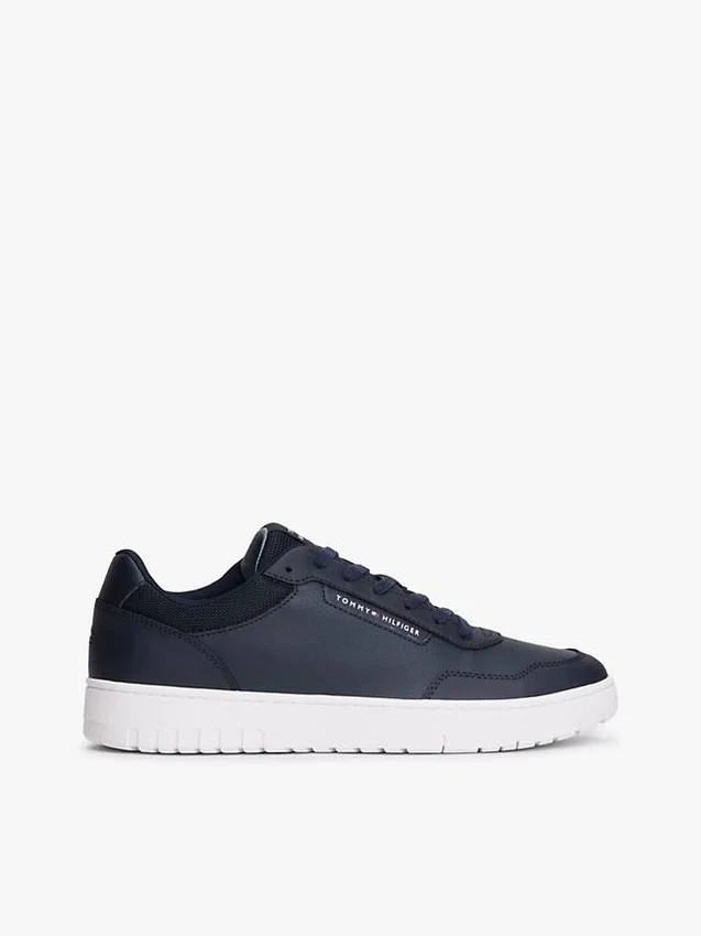 Mixed Media Leather Court Sneaker Mixed Media Leather Court Sneaker