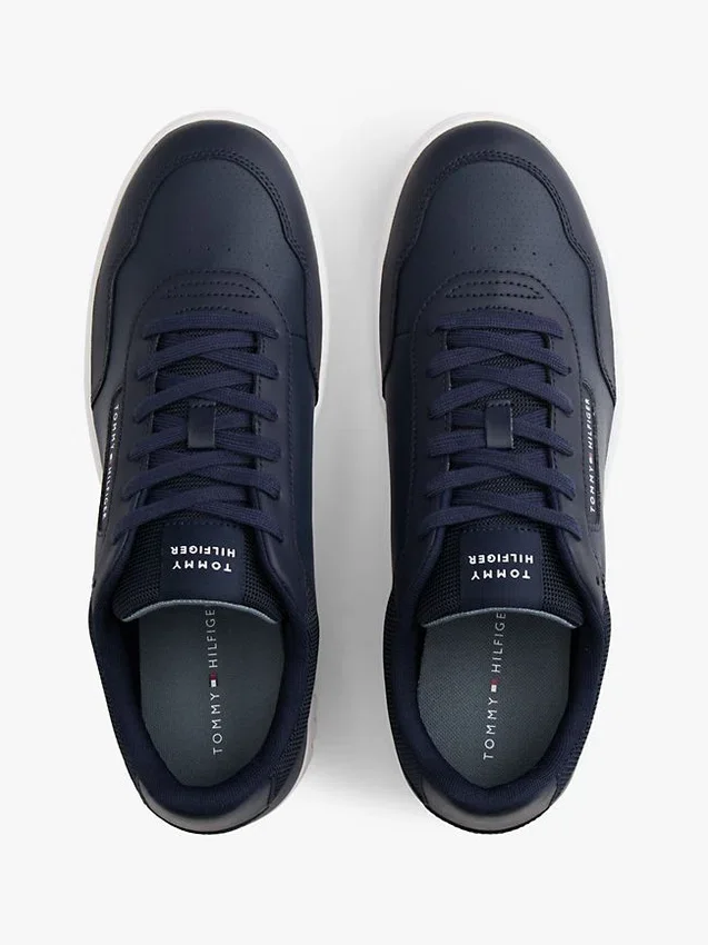 Mixed Media Leather Court Sneaker Mixed Media Leather Court Sneaker