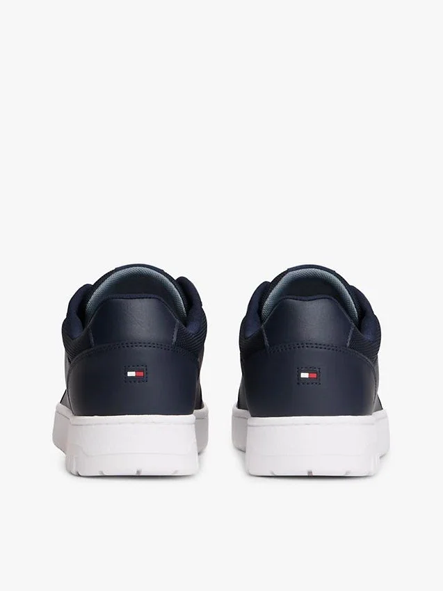 Mixed Media Leather Court Sneaker Mixed Media Leather Court Sneaker