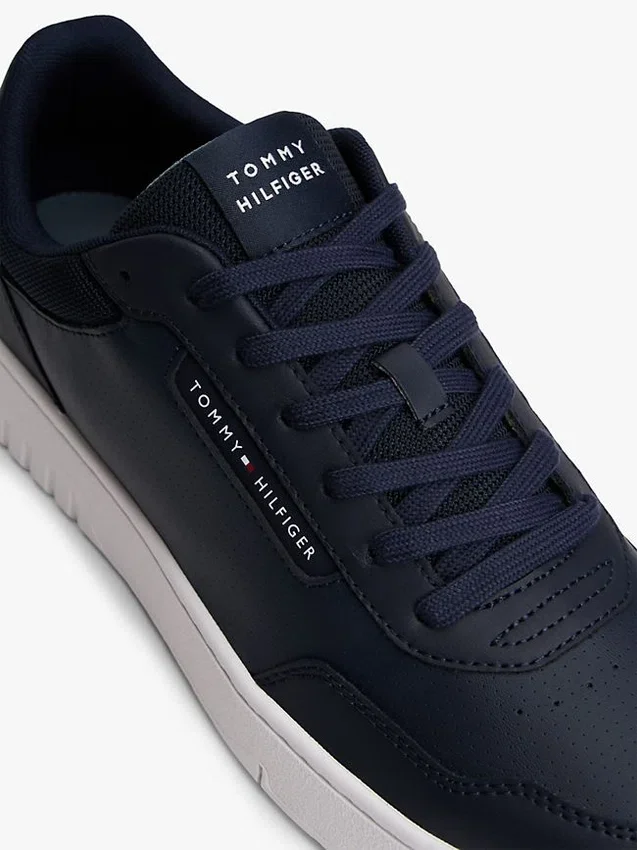 Mixed Media Leather Court Sneaker Mixed Media Leather Court Sneaker