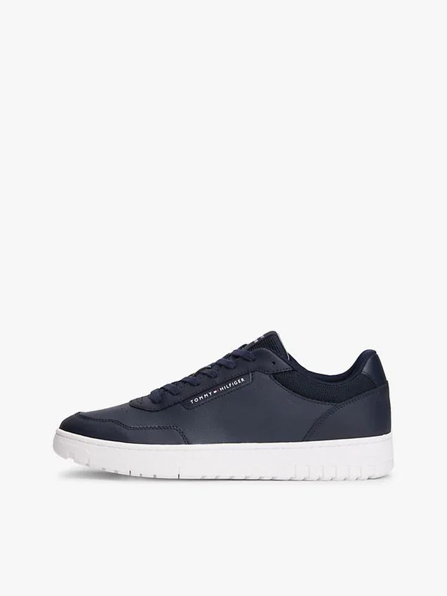 Mixed Media Leather Court Sneaker Mixed Media Leather Court Sneaker