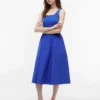 Mixed-Media Midi Tank Dress