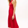 Mixed-Media Pleated Tank Dress Mixed-Media Pleated Tank Dress