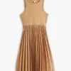 Mixed-Media Pleated Tank Dress Mixed-Media Pleated Tank Dress