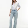 Mixed-Stripe Stretch Oxford Shirt