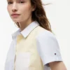 Mixed-Stripe Stretch Oxford Shirt