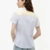 Mixed-Stripe Stretch Oxford Shirt