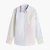 Mixed-Stripe Stretch Oxford Shirt