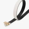 Monogram Buckle Reversible Leather Belt Monogram Buckle Reversible Leather Belt