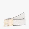 Monogram Buckle Reversible Leather Belt Monogram Buckle Reversible Leather Belt