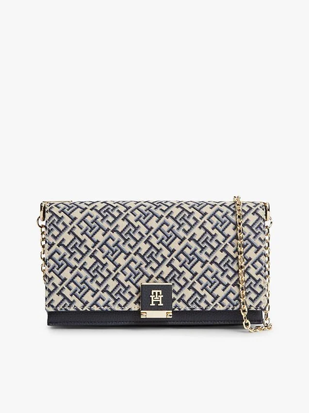 Monogram Clasp Jacquard Chain Crossbody Monogram Clasp Jacquard Chain Crossbody