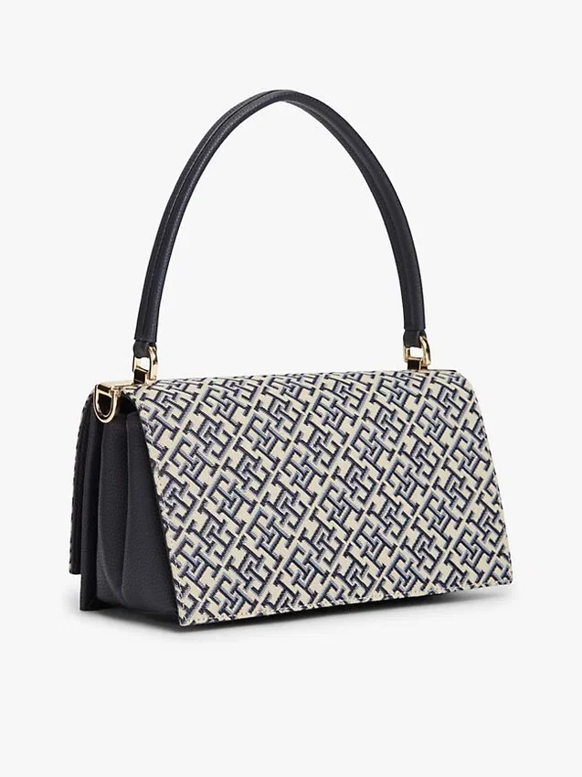 Monogram Clasp Jacquard Crossbody Bag Monogram Clasp Jacquard Crossbody Bag