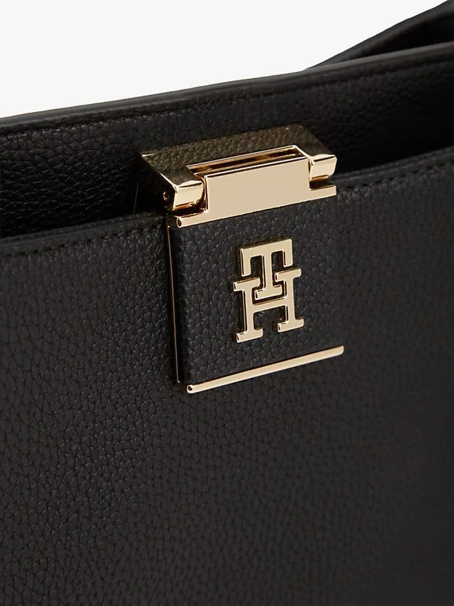 Monogram Clasp Medium Satchel Bag Monogram Clasp Medium Satchel Bag
