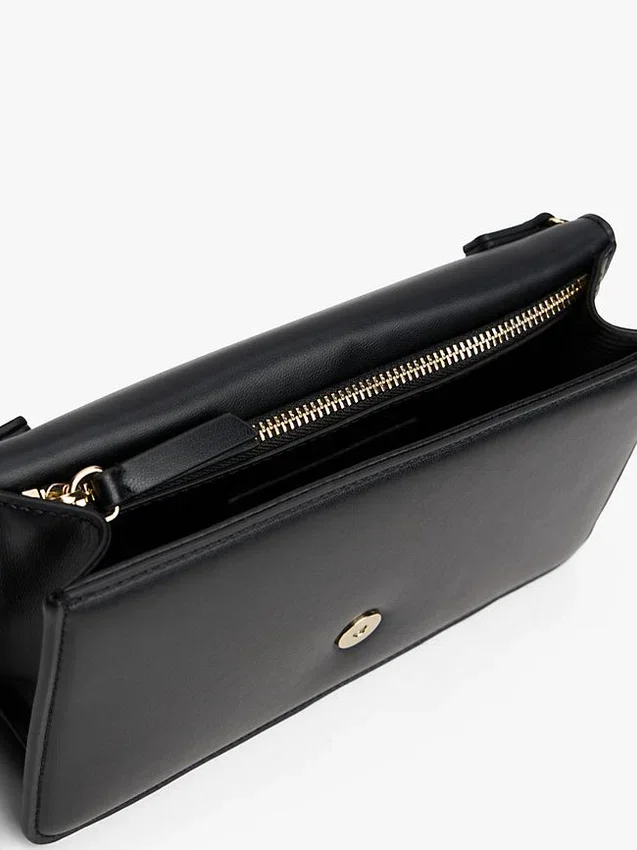 Monogram Clasp Pebbled Flap Clutch Monogram Clasp Pebbled Flap Clutch