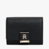 Monogram Clasp Pebbled Trifold Wallet Monogram Clasp Pebbled Trifold Wallet