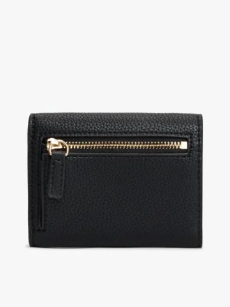 Monogram Clasp Pebbled Trifold Wallet Monogram Clasp Pebbled Trifold Wallet