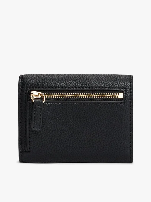 Monogram Clasp Pebbled Trifold Wallet Monogram Clasp Pebbled Trifold Wallet