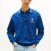 Monogram Crest Rugby Polo Sweatshirt Monogram Crest Rugby Polo Sweatshirt