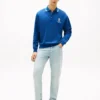 Monogram Crest Rugby Polo Sweatshirt Monogram Crest Rugby Polo Sweatshirt