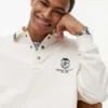 Monogram Crest Rugby Polo Sweatshirt Monogram Crest Rugby Polo Sweatshirt