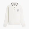Monogram Crest Rugby Polo Sweatshirt Monogram Crest Rugby Polo Sweatshirt