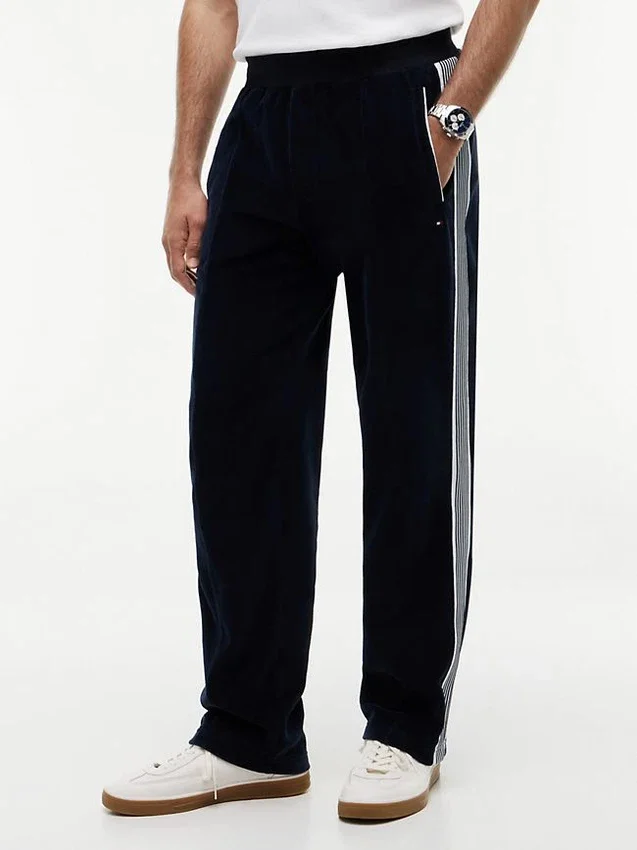 Monogram Crest Velour Track Pant Monogram Crest Velour Track Pant