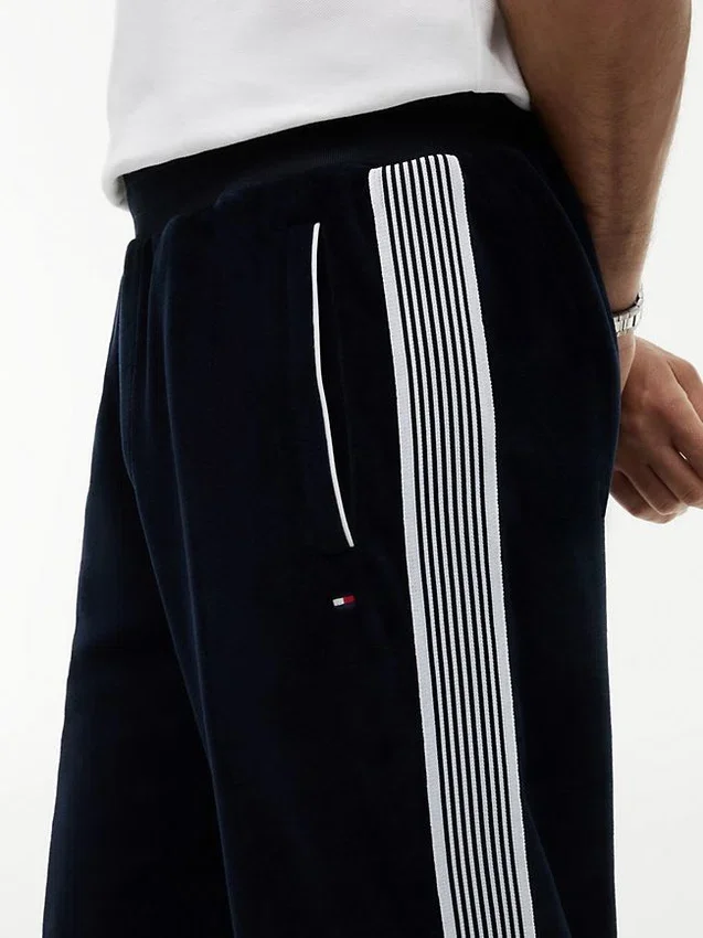 Monogram Crest Velour Track Pant Monogram Crest Velour Track Pant