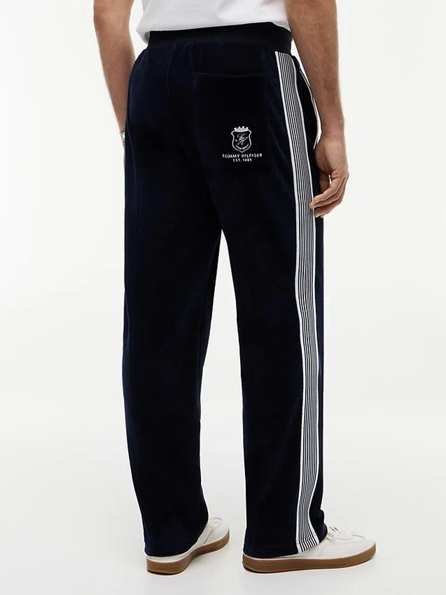 Monogram Crest Velour Track Pant Monogram Crest Velour Track Pant