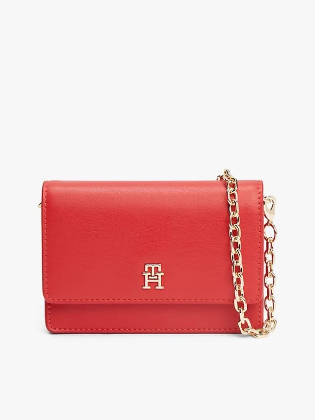 Monogram Logo Flap Chain Wallet Monogram Logo Flap Chain Wallet