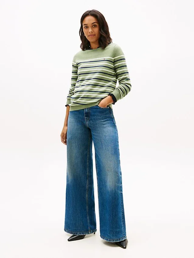 Multi-Stripe Boatneck Sweater Multi-Stripe Boatneck Sweater