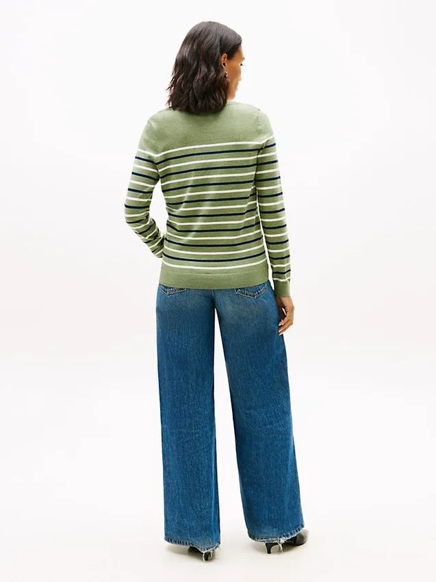 Multi-Stripe Boatneck Sweater Multi-Stripe Boatneck Sweater