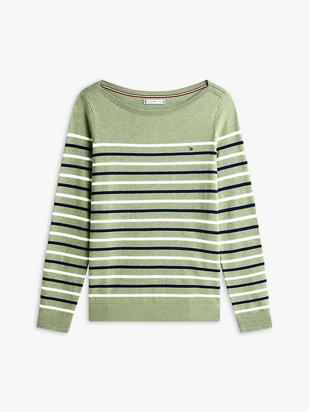 Multi-Stripe Boatneck Sweater Multi-Stripe Boatneck Sweater