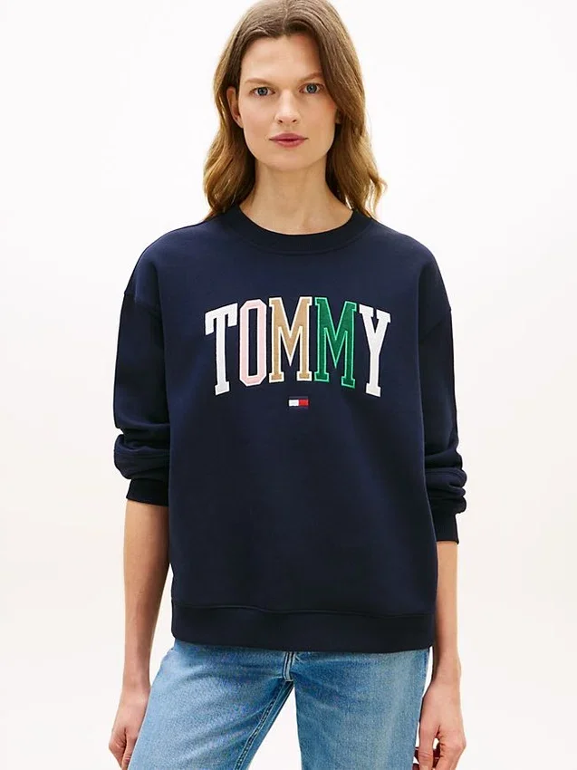 Multicolor Varsity Tommy Logo Sweatshirt Multicolor Varsity Tommy Logo Sweatshirt