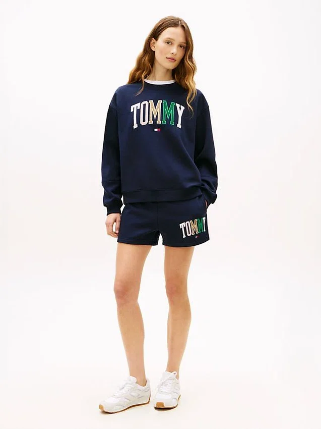 Multicolor Varsity Tommy Logo Sweatshort Multicolor Varsity Tommy Logo Sweatshort