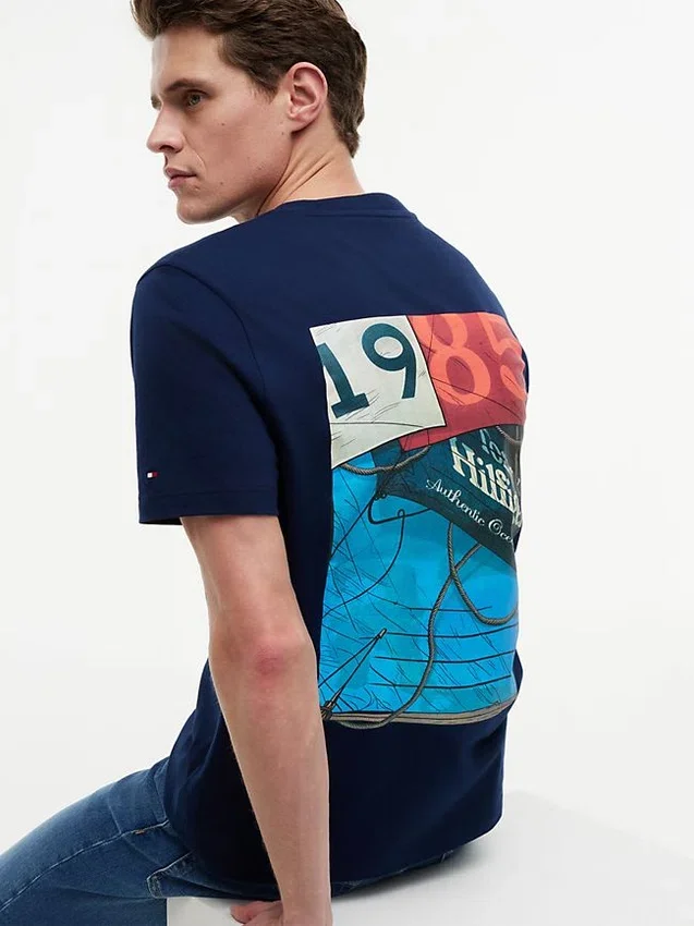 Nautical Back Graphic T-Shirt Nautical Back Graphic T-Shirt