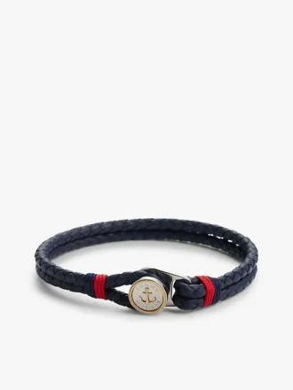 Nautical Braided Leather Bracelet