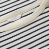 Nautical Gold-Button Boatneck T-Shirt