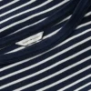 Nautical Gold-Button Boatneck T-Shirt
