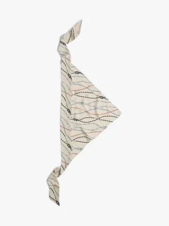Nautical Rope Print Silk Scarf