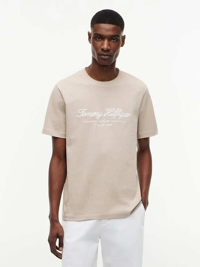Nautical Script Logo Striped T-Shirt Nautical Script Logo Striped T-Shirt
