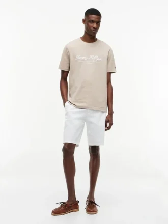 Nautical Script Logo Striped T-Shirt