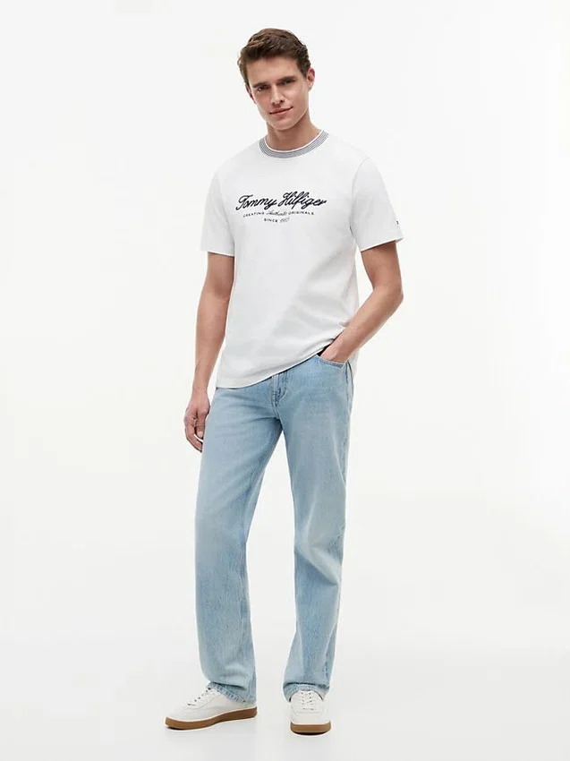 Nautical Script Logo Striped T-Shirt Nautical Script Logo Striped T-Shirt