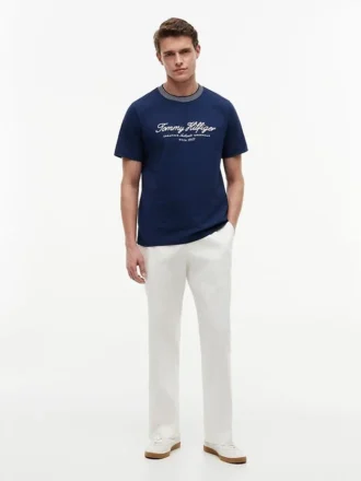 Nautical Script Logo Striped T-Shirt