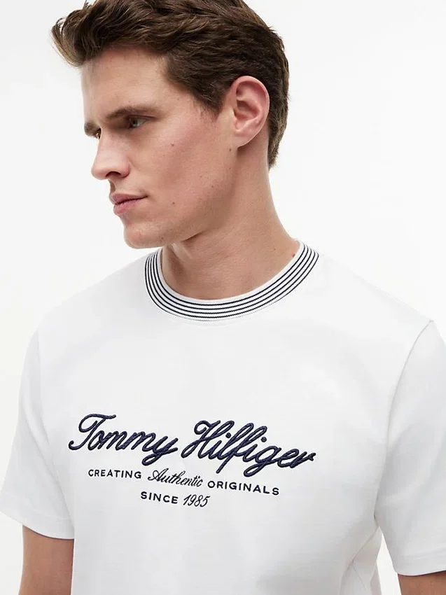 Nautical Script Logo Striped T-Shirt Nautical Script Logo Striped T-Shirt