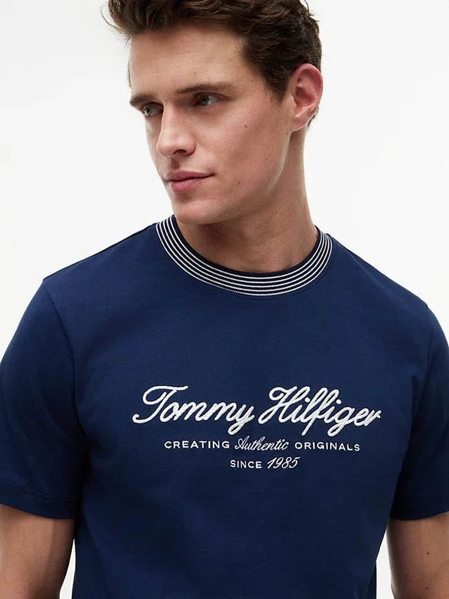 Nautical Script Logo Striped T-Shirt Nautical Script Logo Striped T-Shirt