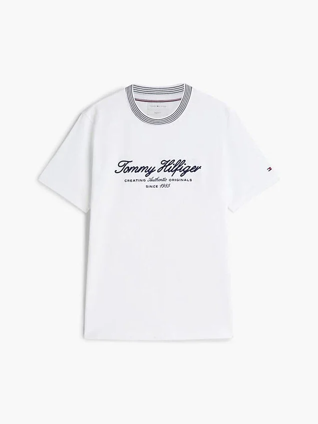 Nautical Script Logo Striped T-Shirt Nautical Script Logo Striped T-Shirt