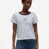 Nautical Script Monogram Striped T-Shirt Nautical Script Monogram Striped T-Shirt