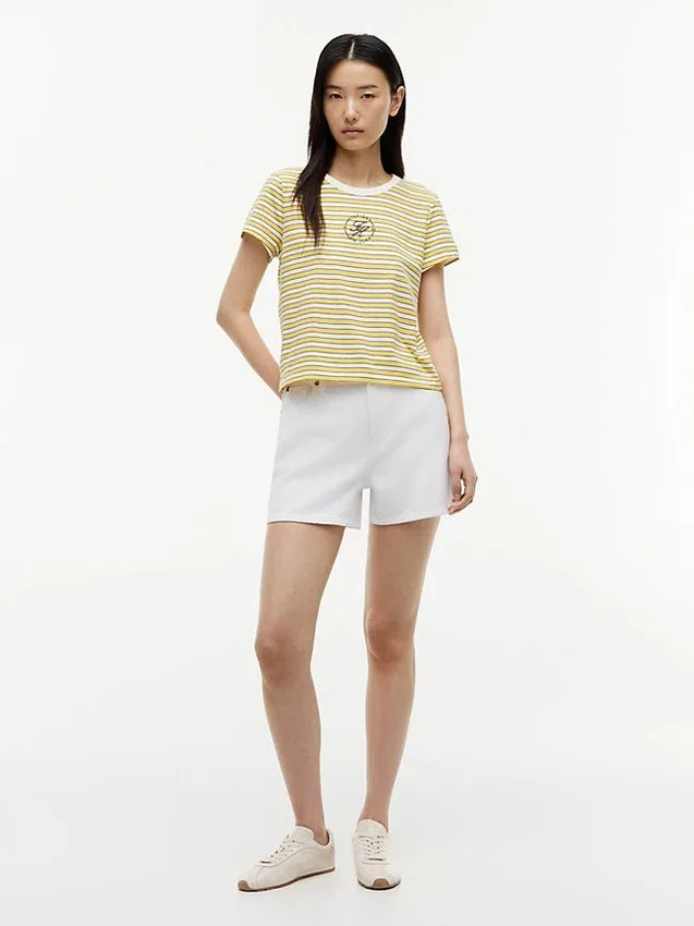 Nautical Script Monogram Striped T-Shirt Nautical Script Monogram Striped T-Shirt